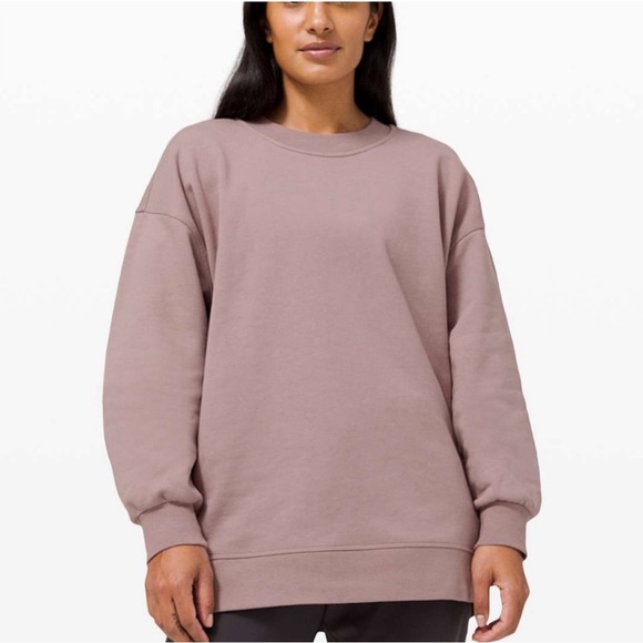 lululemon athletica Tops - Lululemon perfectly oversized crewneck Violet Verbena